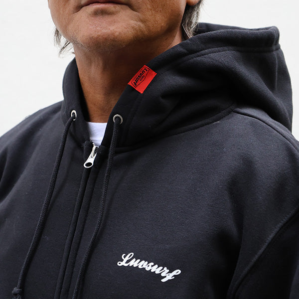 10oz スウェットフルジップパーカ [CIE]（裏起毛）BLACK