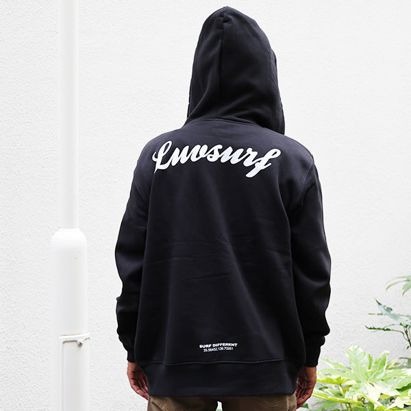 10oz スウェットフルジップパーカ [CIE]（裏起毛）BLACK