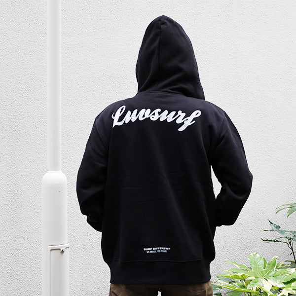 10oz スウェットフルジップパーカ [CIE]（裏起毛）BLACK