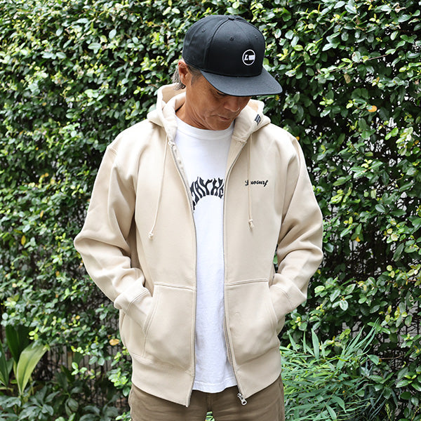 10oz スウェットフルジップパーカ [CIE] SAND BEIGE（裏起毛）