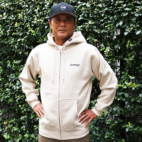 10oz スウェットフルジップパーカ [CIE] SAND BEIGE（裏起毛）