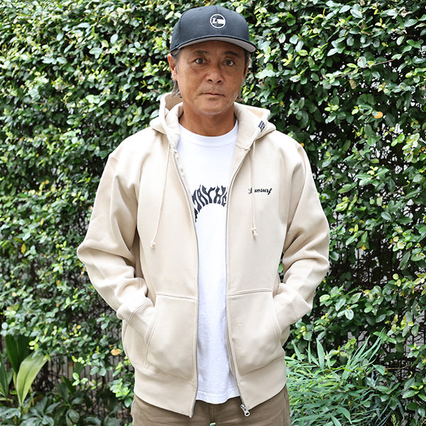 10oz スウェットフルジップパーカ [CIE] SAND BEIGE（裏起毛）