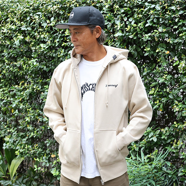 10oz スウェットフルジップパーカ [CIE] SAND BEIGE（裏起毛）
