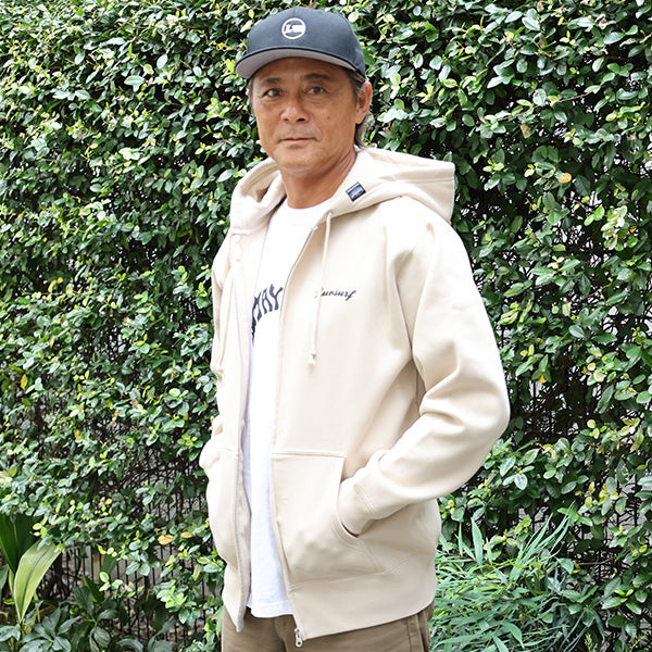 10oz スウェットフルジップパーカ [CIE] SAND BEIGE（裏起毛）