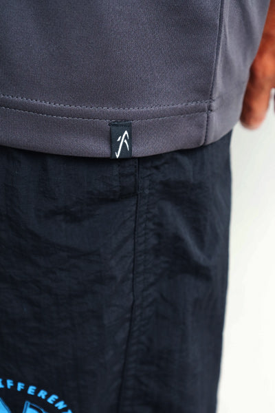 Hybrid Rashguard T-shirt BOLTS / Charcoal Amphibious