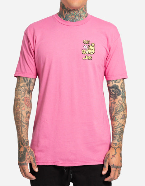 Tシャツ [Party Wave Vintage Dye Tee] Psycho Pink / Mサイズ