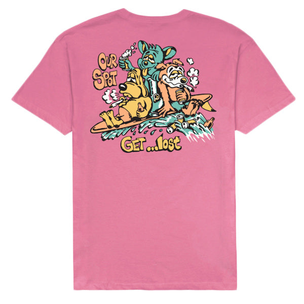 Tシャツ [Party Wave Vintage Dye Tee] Psycho Pink / Mサイズ