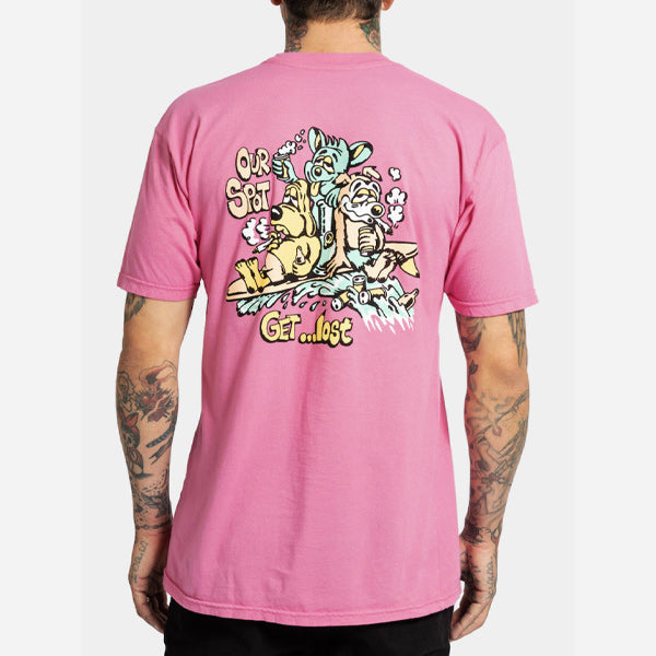Tシャツ [Party Wave Vintage Dye Tee] Psycho Pink / Mサイズ