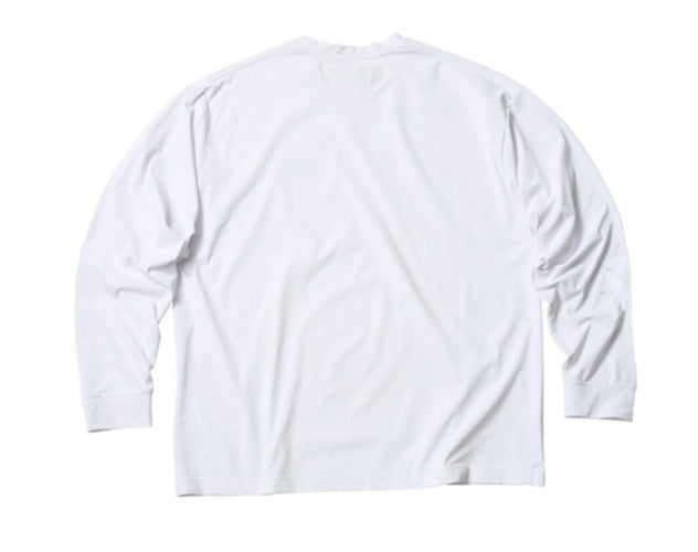 HERITAGE LOGO Hybrid Long Sleeve Rashguard T-Shirt / WHITE Amphibious