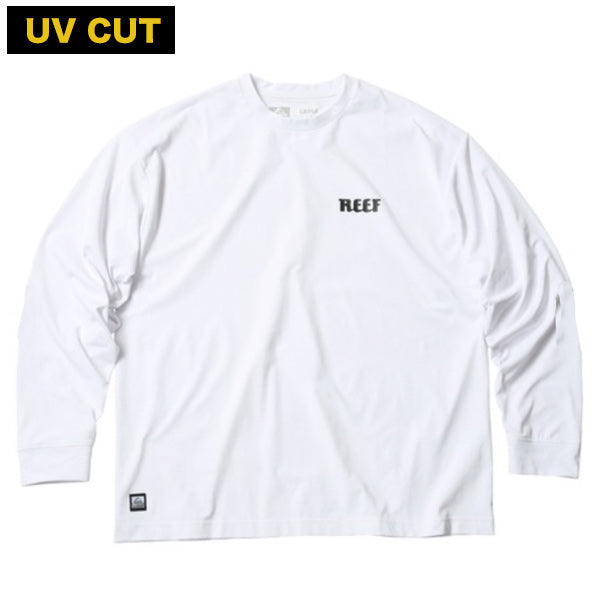 HERITAGE LOGO Hybrid Long Sleeve Rashguard T-Shirt / WHITE Amphibious Mサイズ