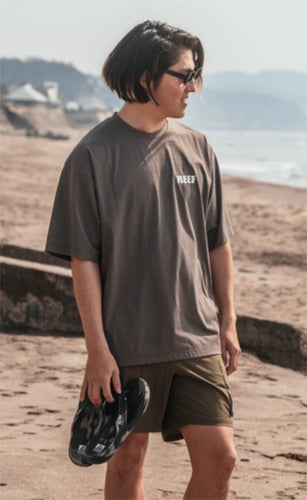 HERITAGE LOGO Hybrid Rashguard T-shirt / C.GREY Amphibious