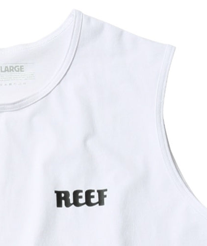 HERITAGE LOGO HYBRID RASH TANK / WHITE Amphibious