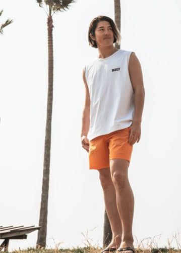 HERITAGE LOGO HYBRID RASH TANK / WHITE Amphibious