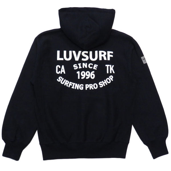 Original 12oz Double Zip Hoodie [SINCE] (Fleece Lined) Black