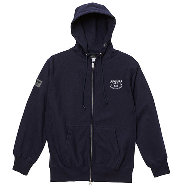 オリジナル  12oz ダブルジップパーカ [SINCE]（裏起毛）NAVY