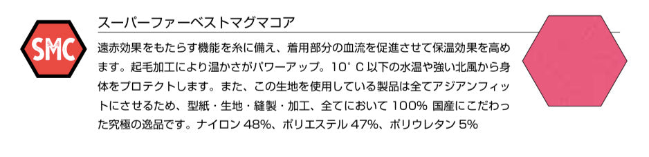 2.5mm ストーブグローブ SMCマグマコア起毛