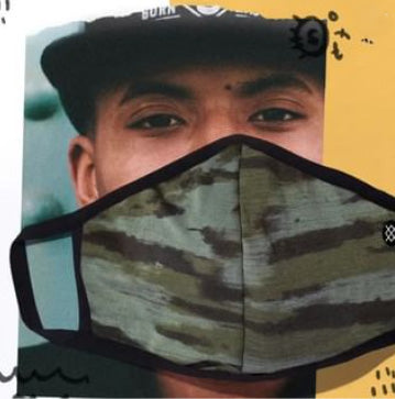 リバーシブルプレミアムマスク [RAMP CAMO MASK] ARMY GREEN