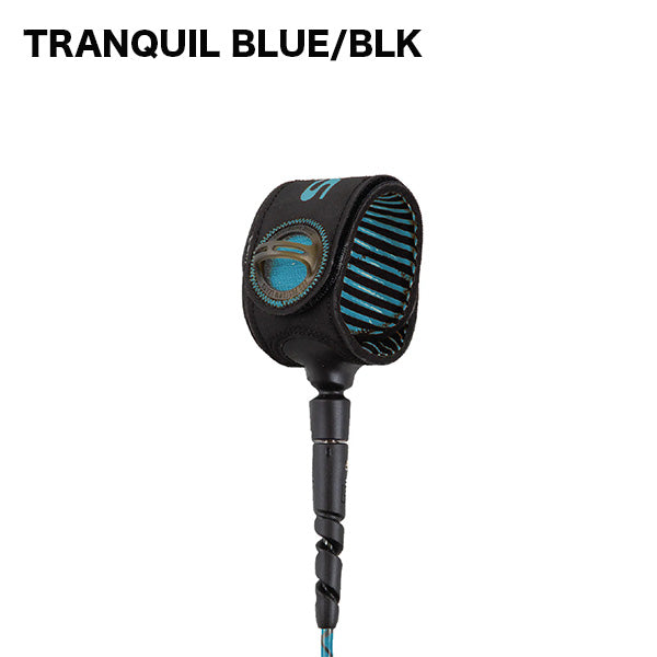 リーシュ 6′ COMP [FREEDOM HELIX LEASH] TRANQUILBLUE/BLACK