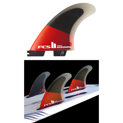 ACCELERATOR PC / RED / TRI fin / S, M, L Sサイズ