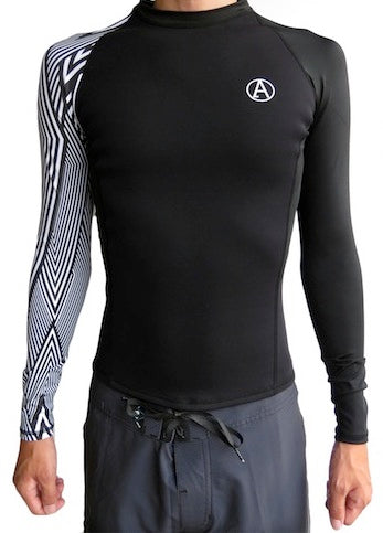 D-LIMITED / UPF50 SURF JACKET / BLACK x STRIP