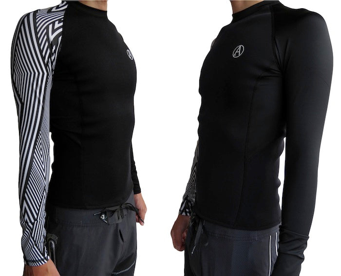 D-LIMITED / UPF50 SURF JACKET / BLACK x STRIP
