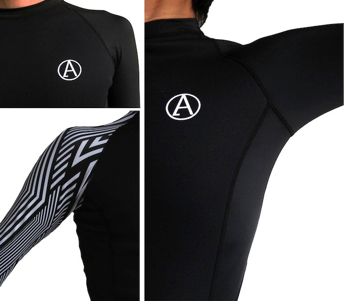D-LIMITED / UPF50 SURF JACKET / BLACK x STRIP