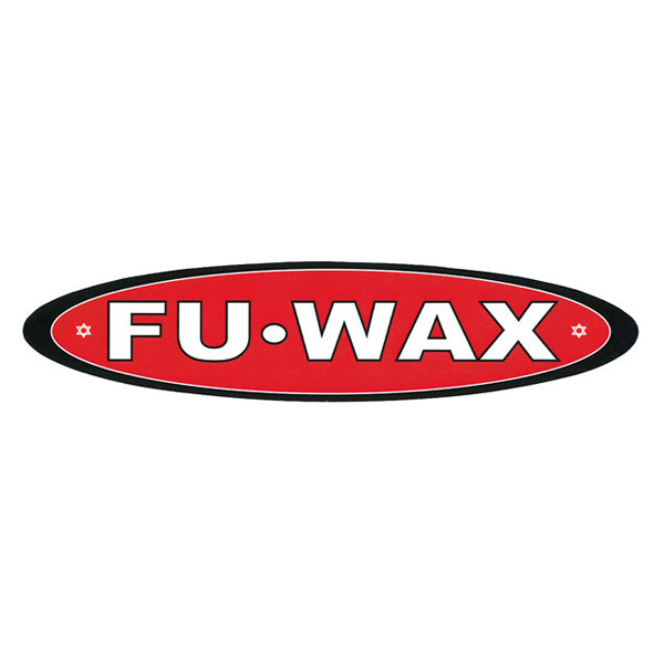 "FU WAX" logo sticker