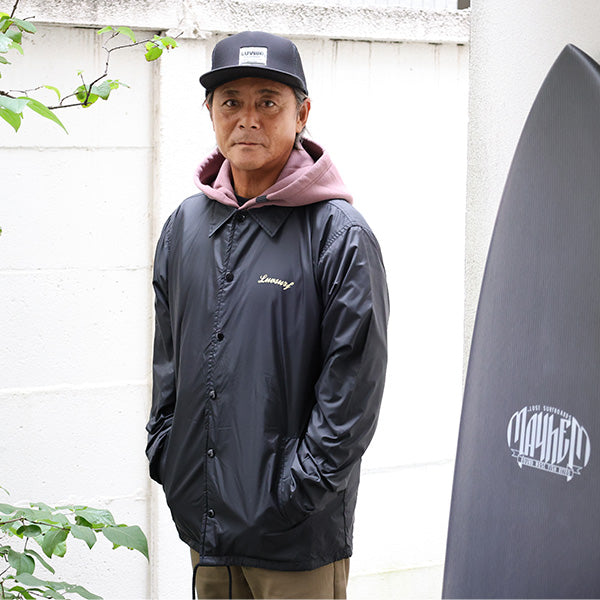 Original nylon coach jacket [CIE] (lined) BLACK