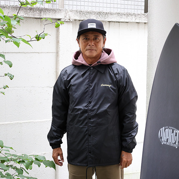 Original nylon coach jacket [CIE] (lined) BLACK