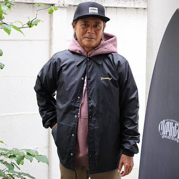 Original nylon coach jacket [CIE] (lined) BLACK