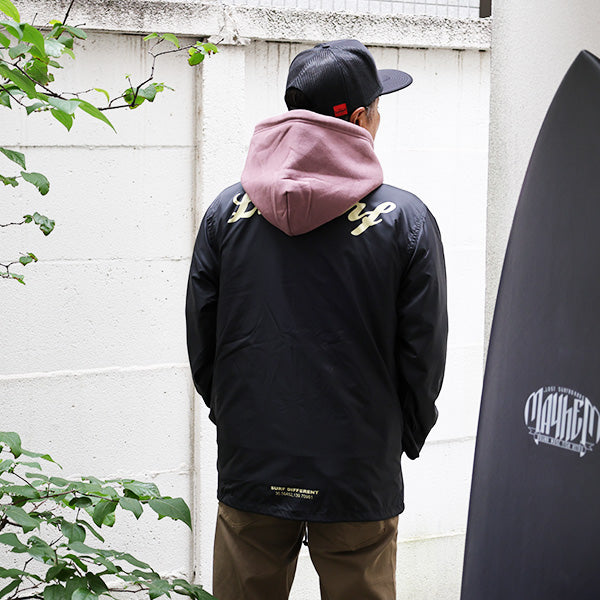 Original nylon coach jacket [CIE] (lined) BLACK
