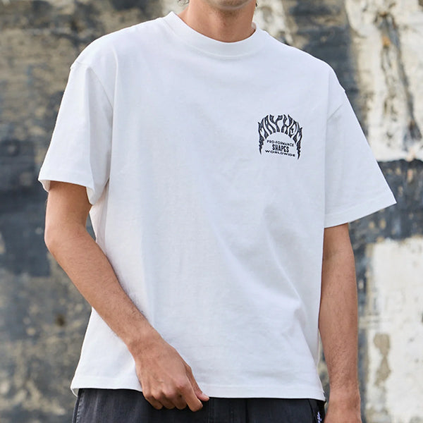 ハイブリッド ラッシュガードTシャツ [MEYHEM SPRAY] WHITE 水陸両用