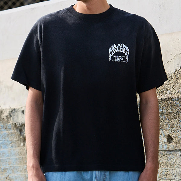 ハイブリッド ラッシュガードTシャツ [MEYHEM SPRAY] BLACK 水陸両用