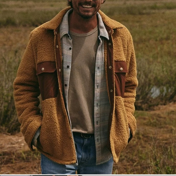 skyline sherpa シャツジャケット : Curry / Mサイズ