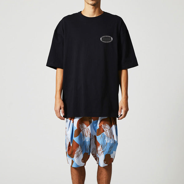 Big Silhouette T-shirt [GOOD VIBES] BLACK / Size L