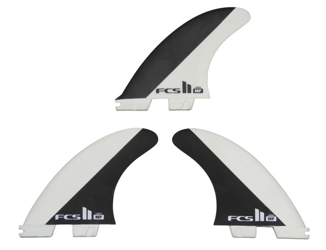 ＜新品・送料込み＞FCSⅡMF ミック・ファニング　トライフィン 黒白(M) FCS 25 FCS2 フィン MF MICK FANNING TRI FINS ミック