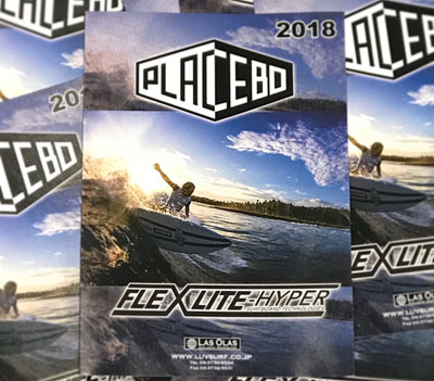 スマホへダウンロード観覧可能！2018年『PLACEBOサーフボード