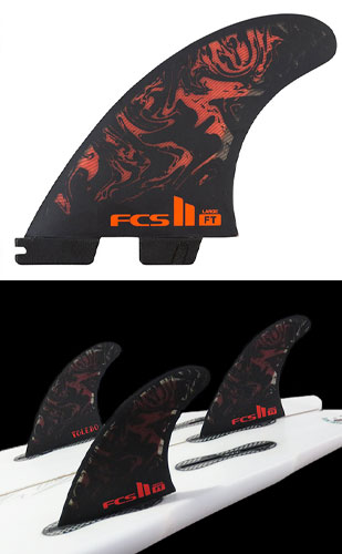 FCS ll』FT-PC/ AirCore/TRIフィン[FILIPE TOLEDO] BLACK/RED/ M・L
