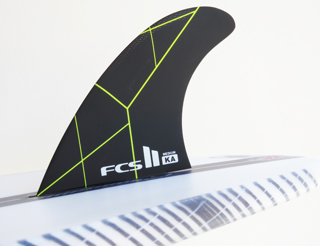 FCS II Kolohe Andino Performance Core Grom Tri Surfboard Fins -  X-Small/Black Acid