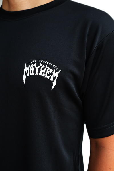 ハイブリッド ラッシュガードTシャツ MAYHEM / Black 水陸両用