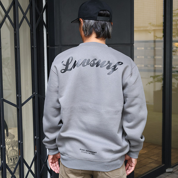 10oz クルーネックスウェット[CIE]（裏起毛）CEMENT | Luvsurf