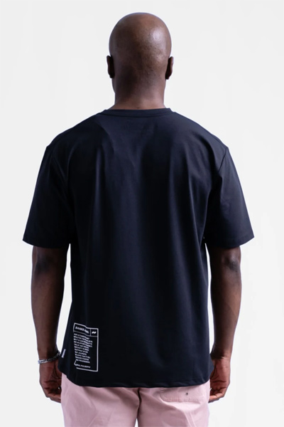 ハイブリッド ラッシュガードTシャツ [OLDFONT] BLACK 水陸両用